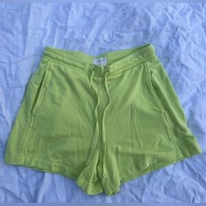 Lou & Grey Signature Soft Pull On Lounge Shorts Lime Green Women’s Size S